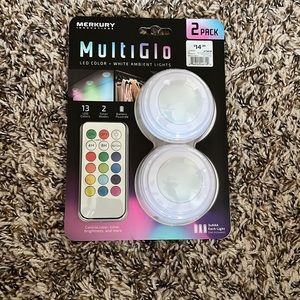 Multi Glo LED Lights with remote NWT